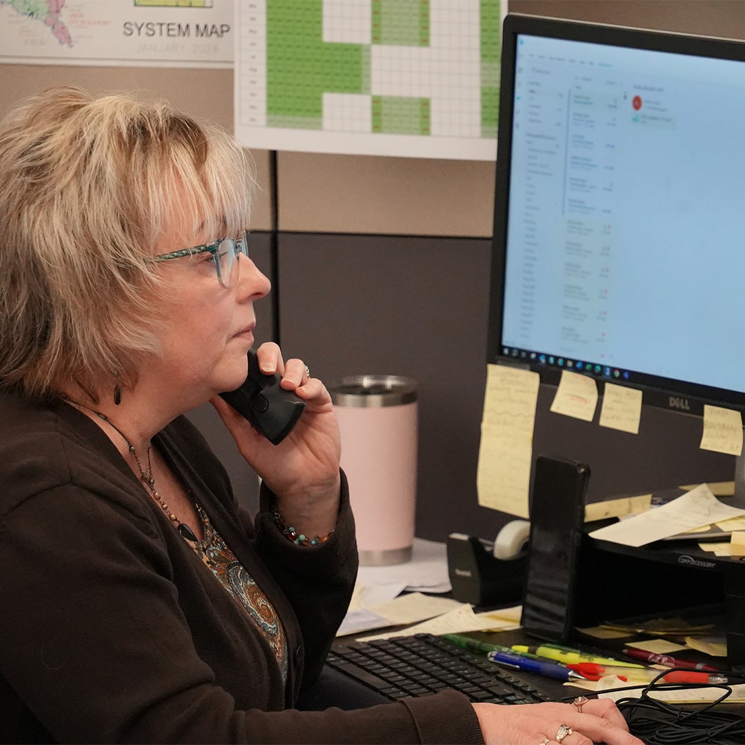 Employee On The Phone