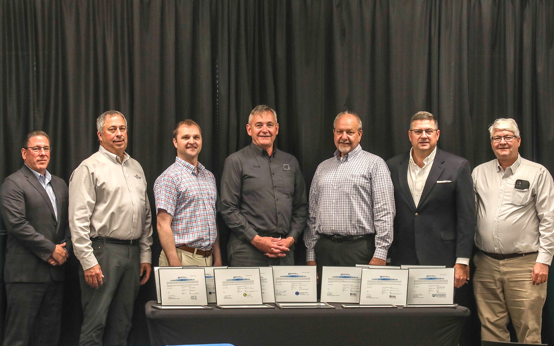 Pipestone Systems and Cooperative Representatives stand behind awards