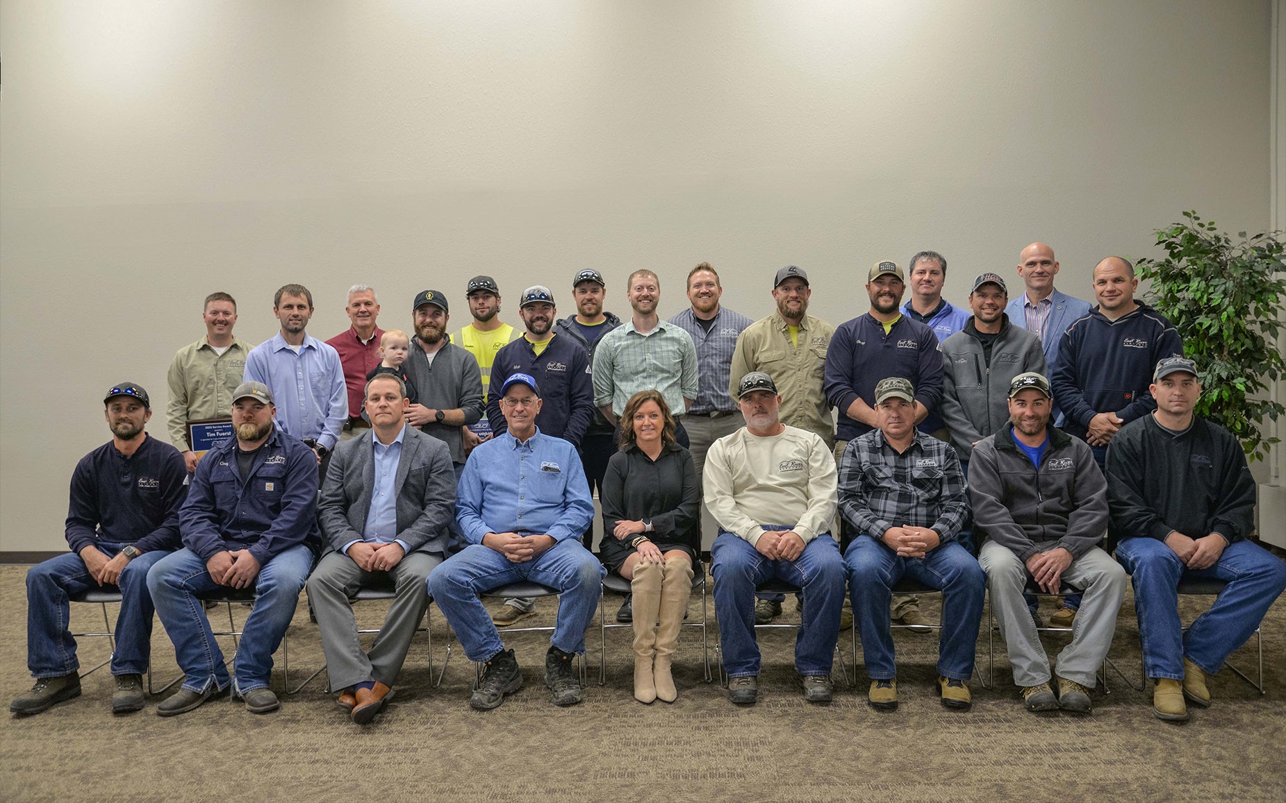 employees presented with service awards