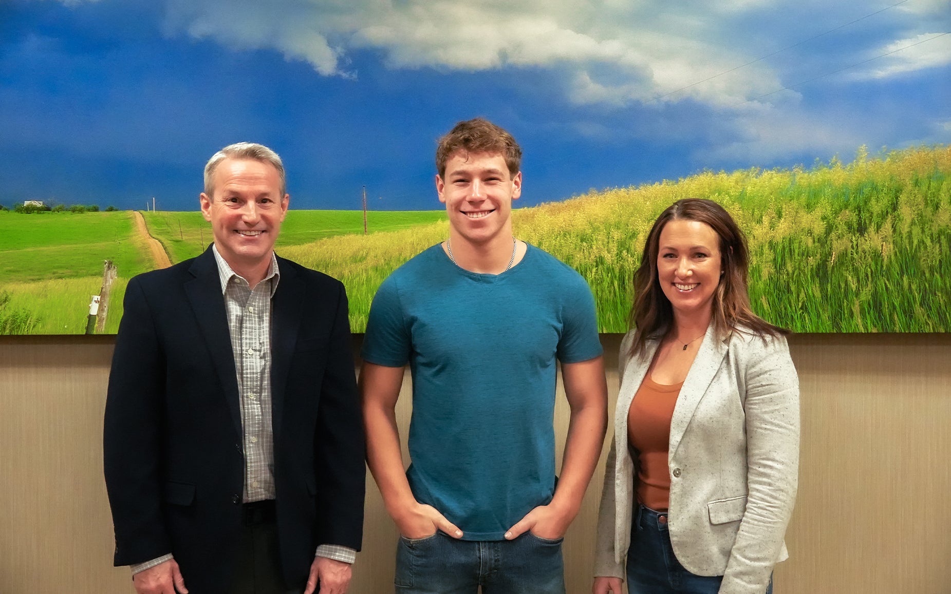 Bob Sahr, Jordan Pedersen and Maria Anderson 