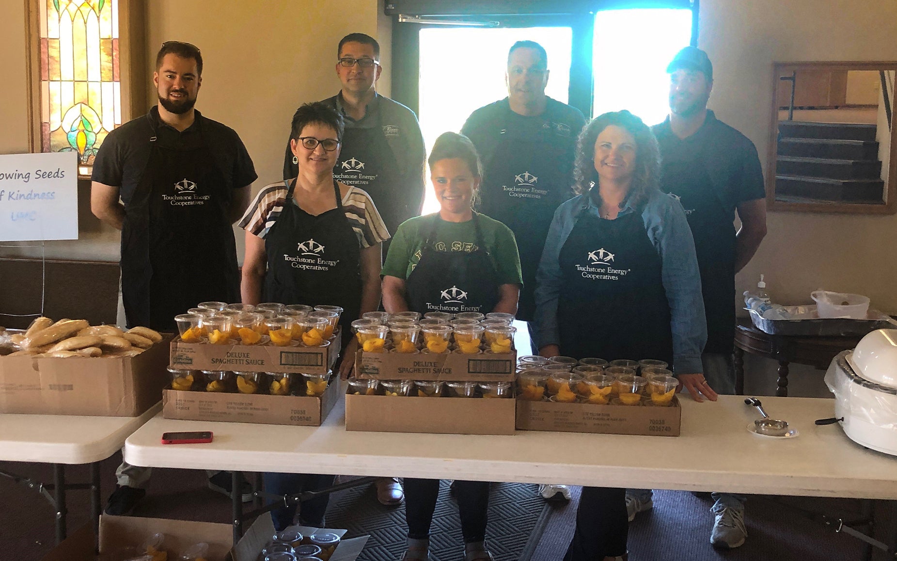 East River Employees Volunteer at Gathering Meal